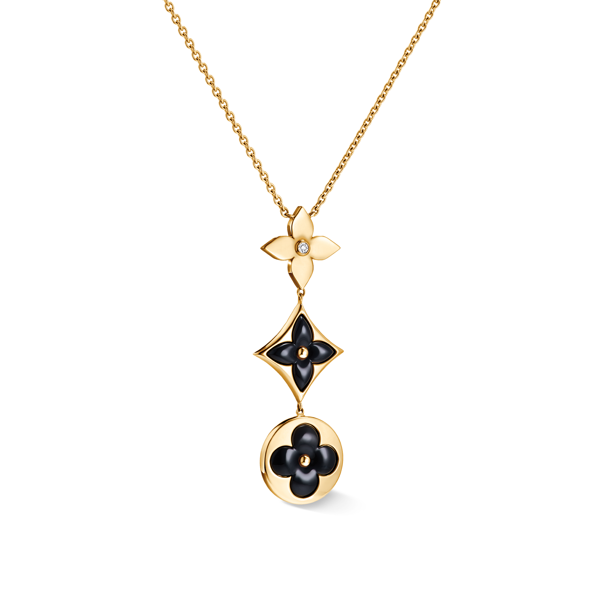 Gold deals lv necklace